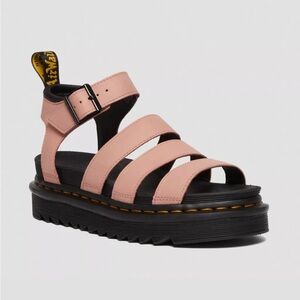 Blaire Women’s Pisa Leather Strap Sandals by Dr. Martens, Size 8